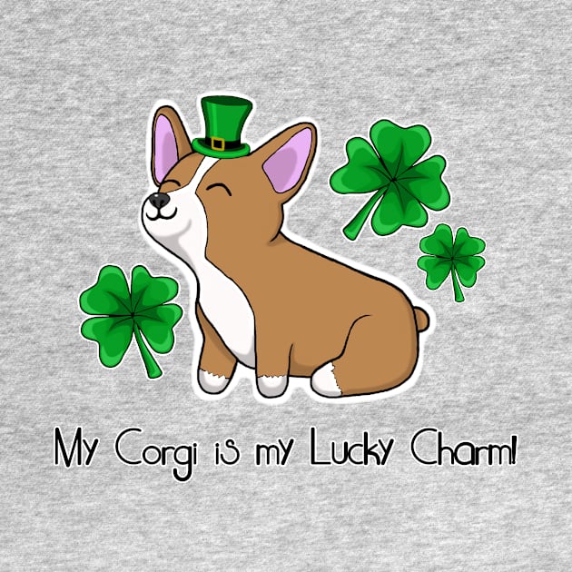 My corgi is my lucky charm! by Artful Gifts